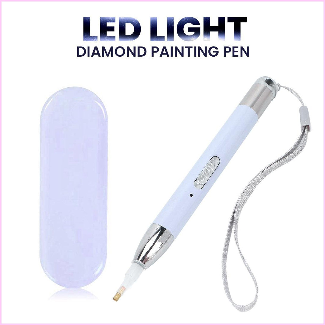 Abodhu Diamond Painting Pen with Light Diamond Art Pen LED Diamond Painting Pens 5D Light Up Pens for Diamond Painting Arts Nails DIY Crafts, Diamond