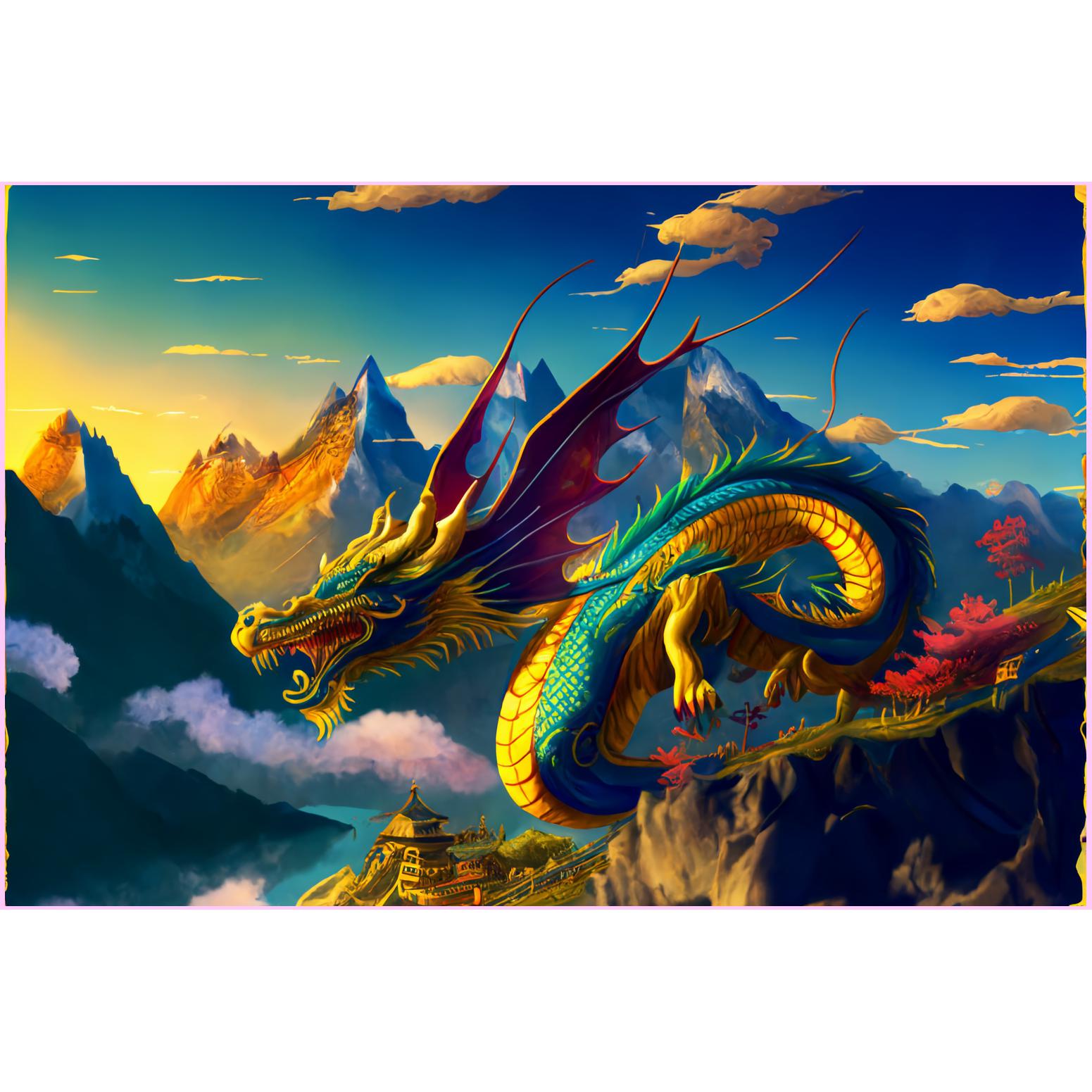 Attacking Dragon Diamond Painting – Artist By Number
