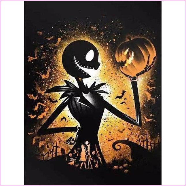 4 pack Jack Couple Halloween 5D Diamond Painting