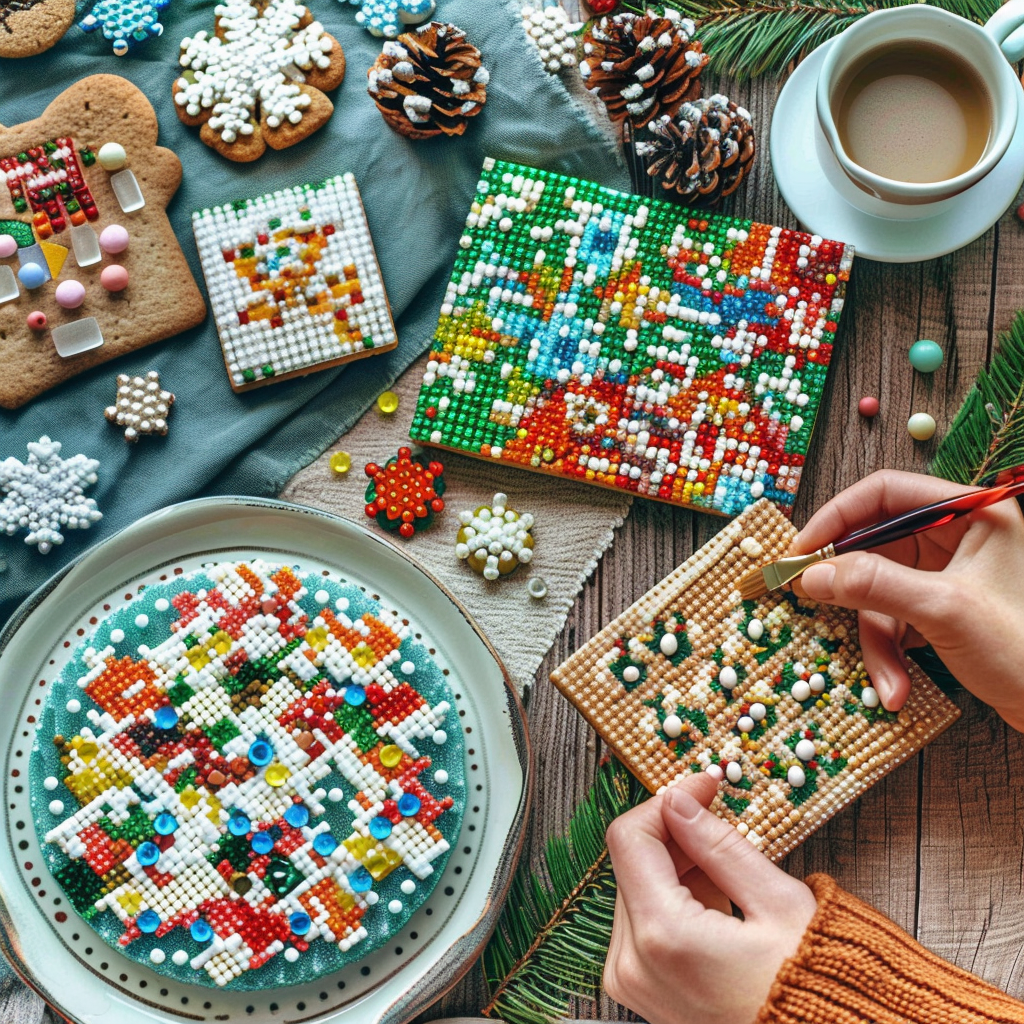 holiday theme diamond painting projects