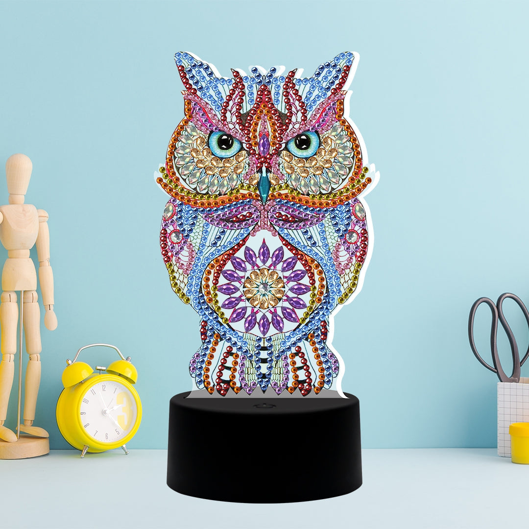 Rainbow Owl Diamond Painting Kit – Heartful Diamonds