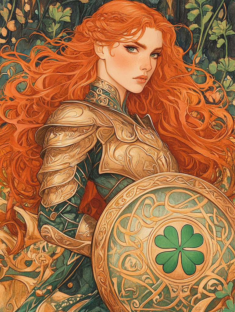 Celtic Warrior Diamond Painting Kit-30x40cm (12x16 in)-Heartful Diamonds