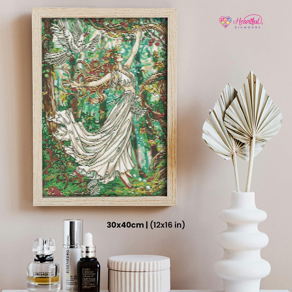 Dancing Angel Diamond Painting Kit-50x65cm (20x26 in)-Heartful Diamonds