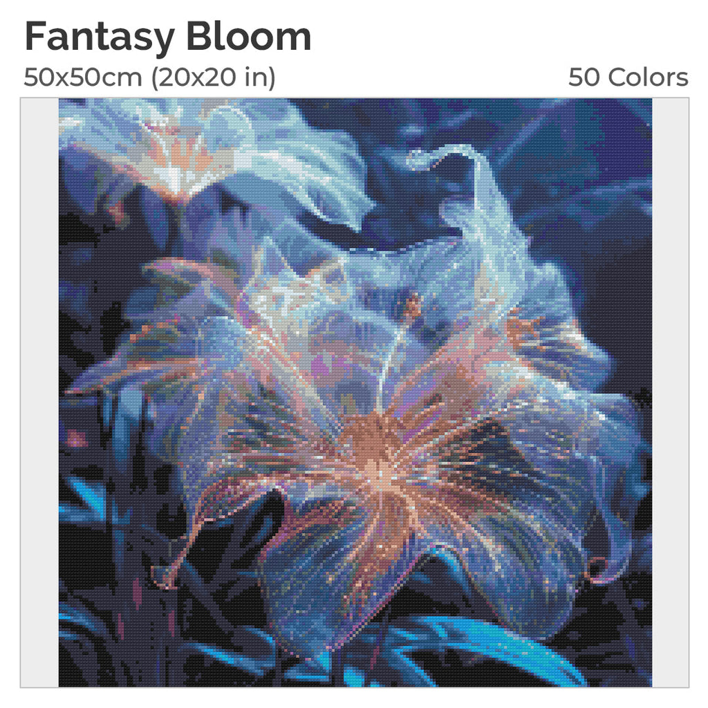 Fantasy Bloom Diamond Painting Kit-40x40cm (16x16 in)-Heartful Diamonds