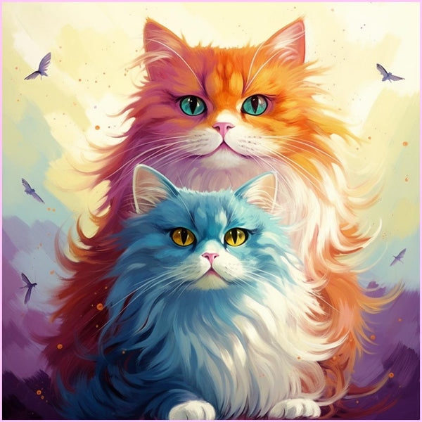 Goofy Cat Diamond Painting Kit – Heartful Diamonds