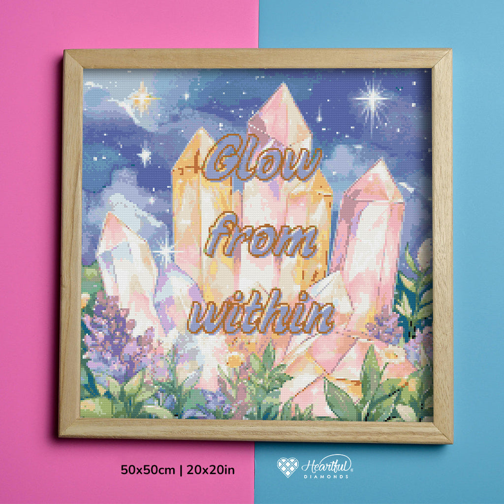 Glow from Within Diamond Painting Kit-50x50cm (20x20 in)-Heartful Diamonds