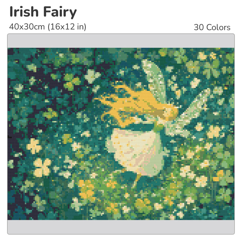 Irish Fairy Diamond Painting Kit-40x30cm (16x12 in)-Heartful Diamonds