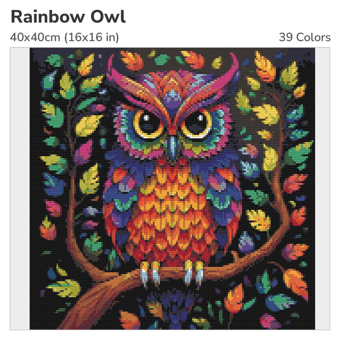Colorful Owl - Diamond Painting Kit – Just Paint with Diamonds
