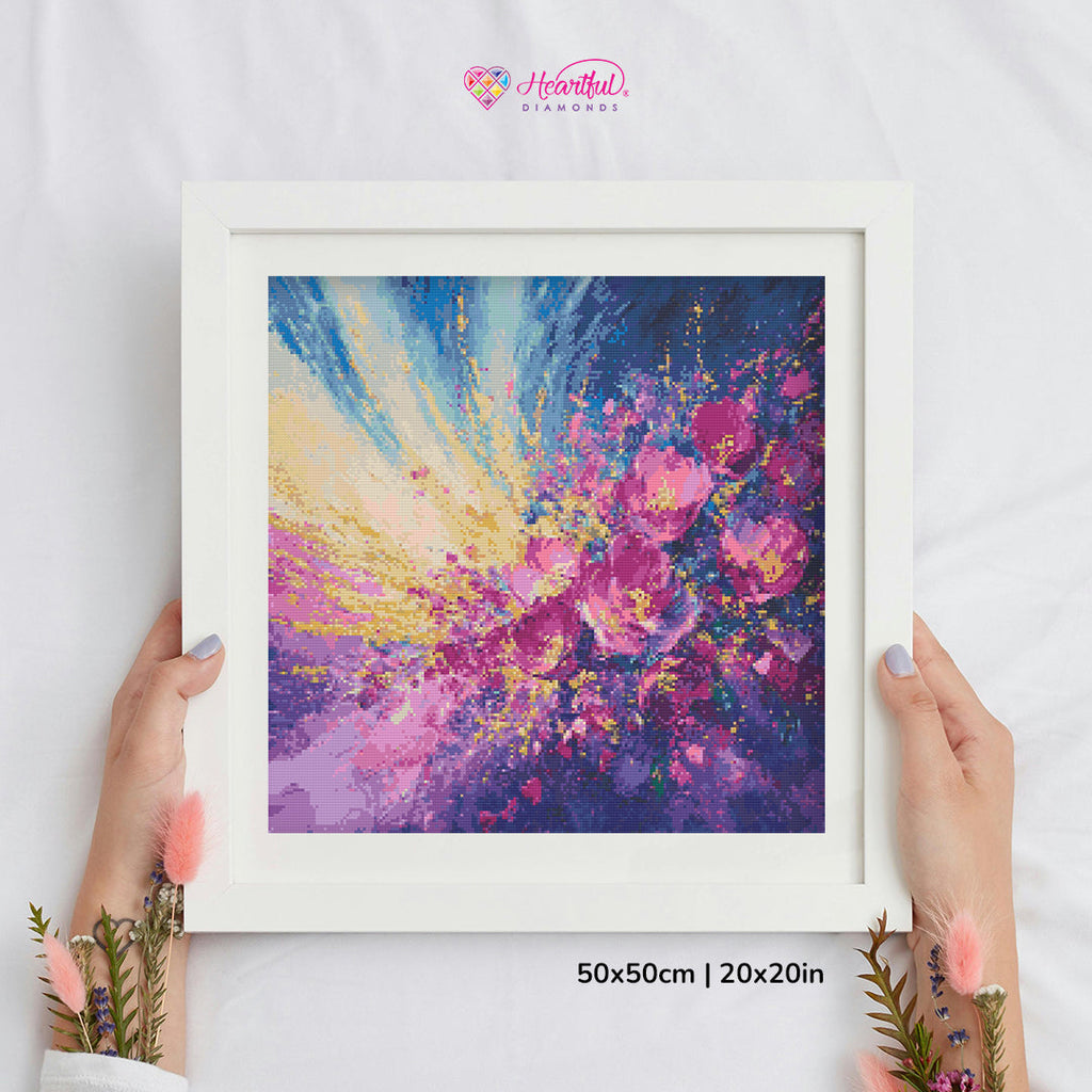 Resilience Abstract Diamond Painting Kit-50x50cm (20x20 in)-Heartful Diamonds