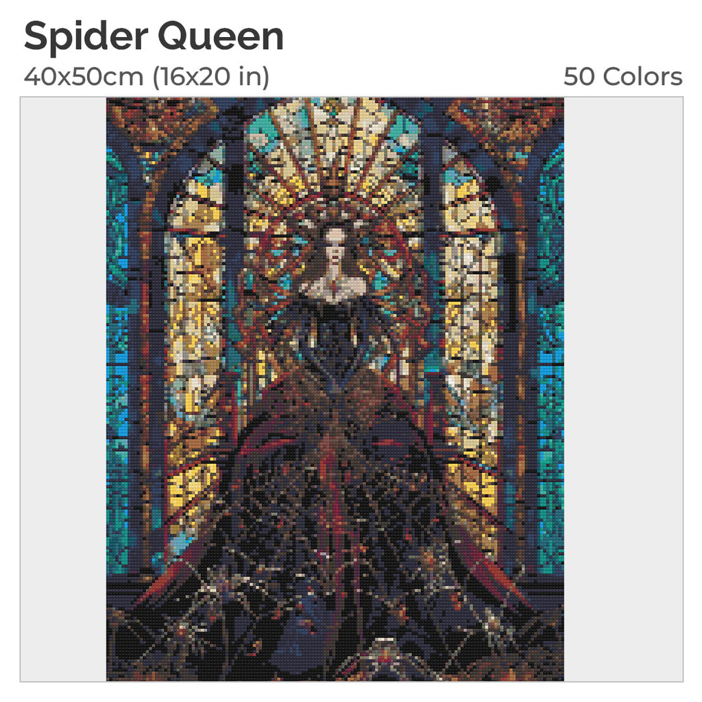 Spider Queen Diamond Painting Kit-40x50cm (16x20 in)-Heartful Diamonds