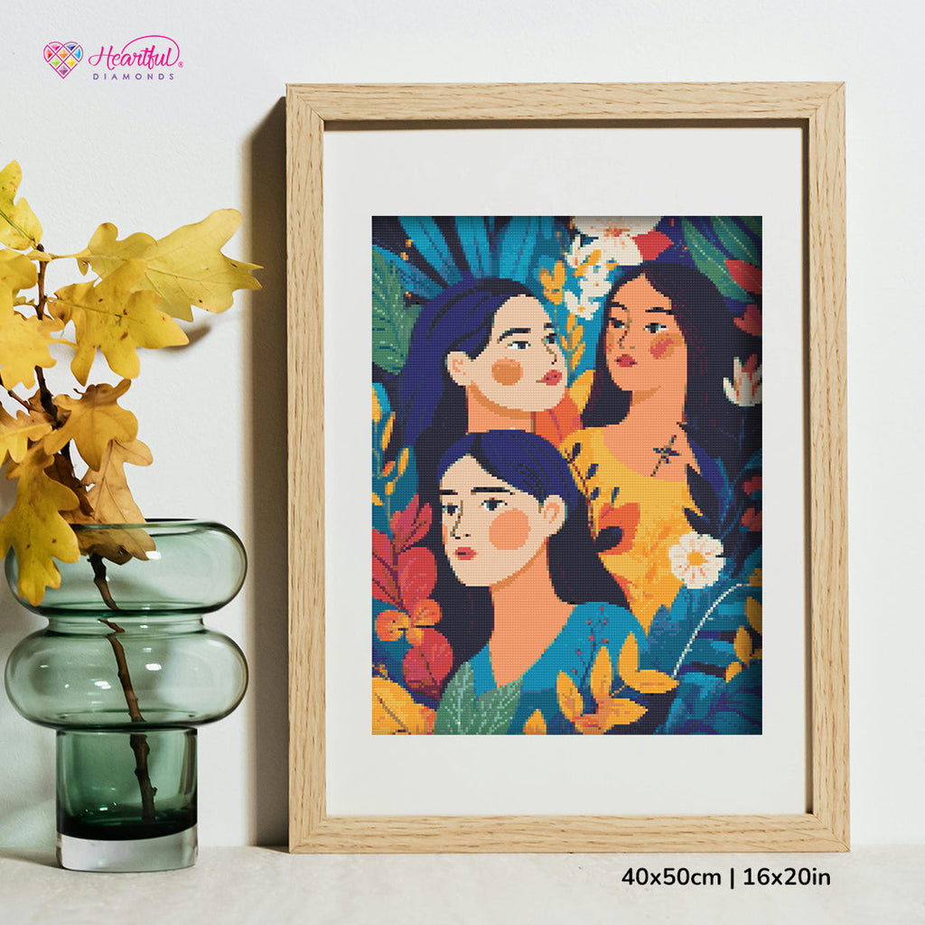 Who Run the World, Girls! Diamond Painting Kit-40x50cm (16x20 in)-Heartful Diamonds