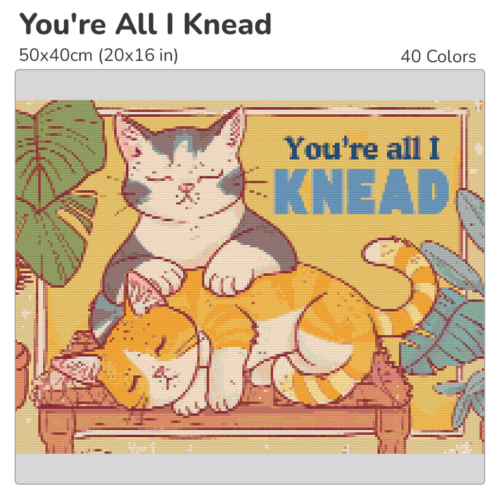 You're All I Knead Diamond Painting Kit-40x30cm (16x12 in)-Heartful Diamonds