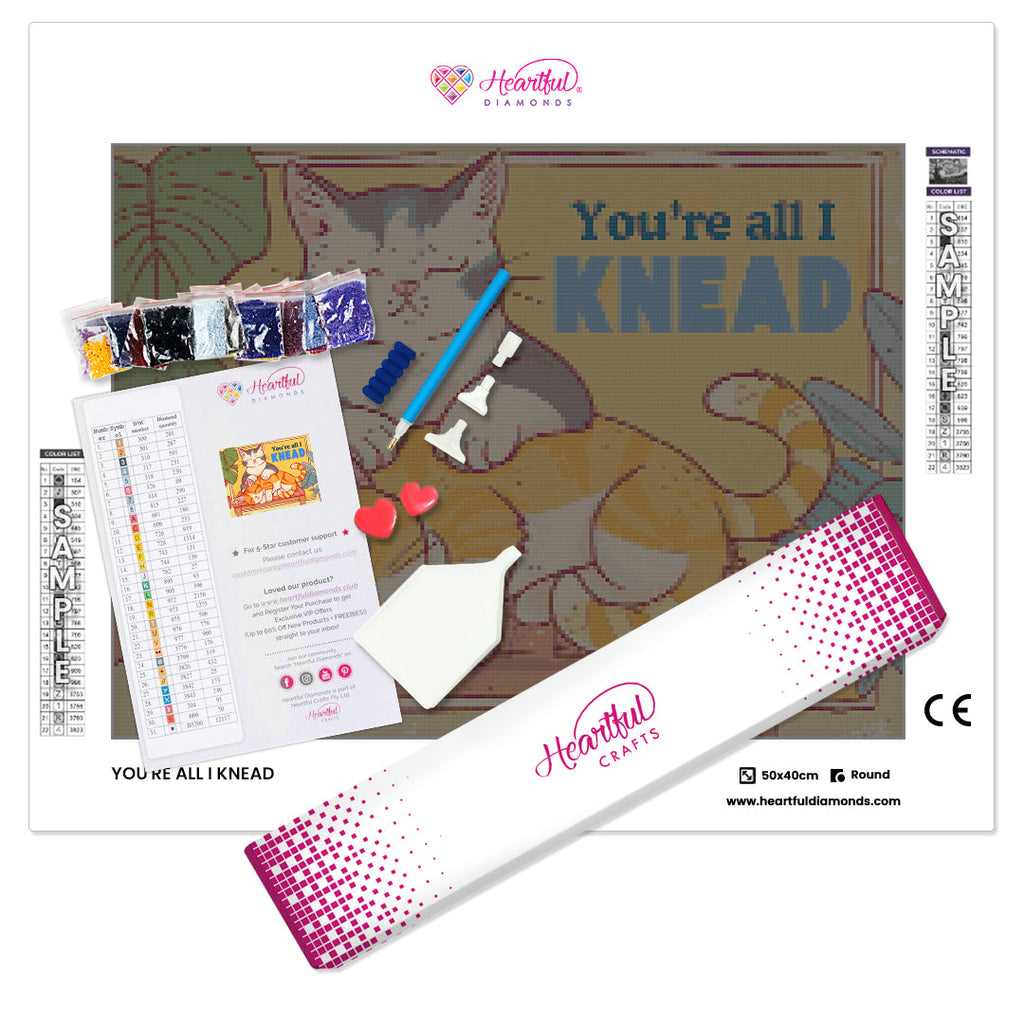 You're All I Knead Diamond Painting Kit-50x40cm (20x16 in)-Heartful Diamonds