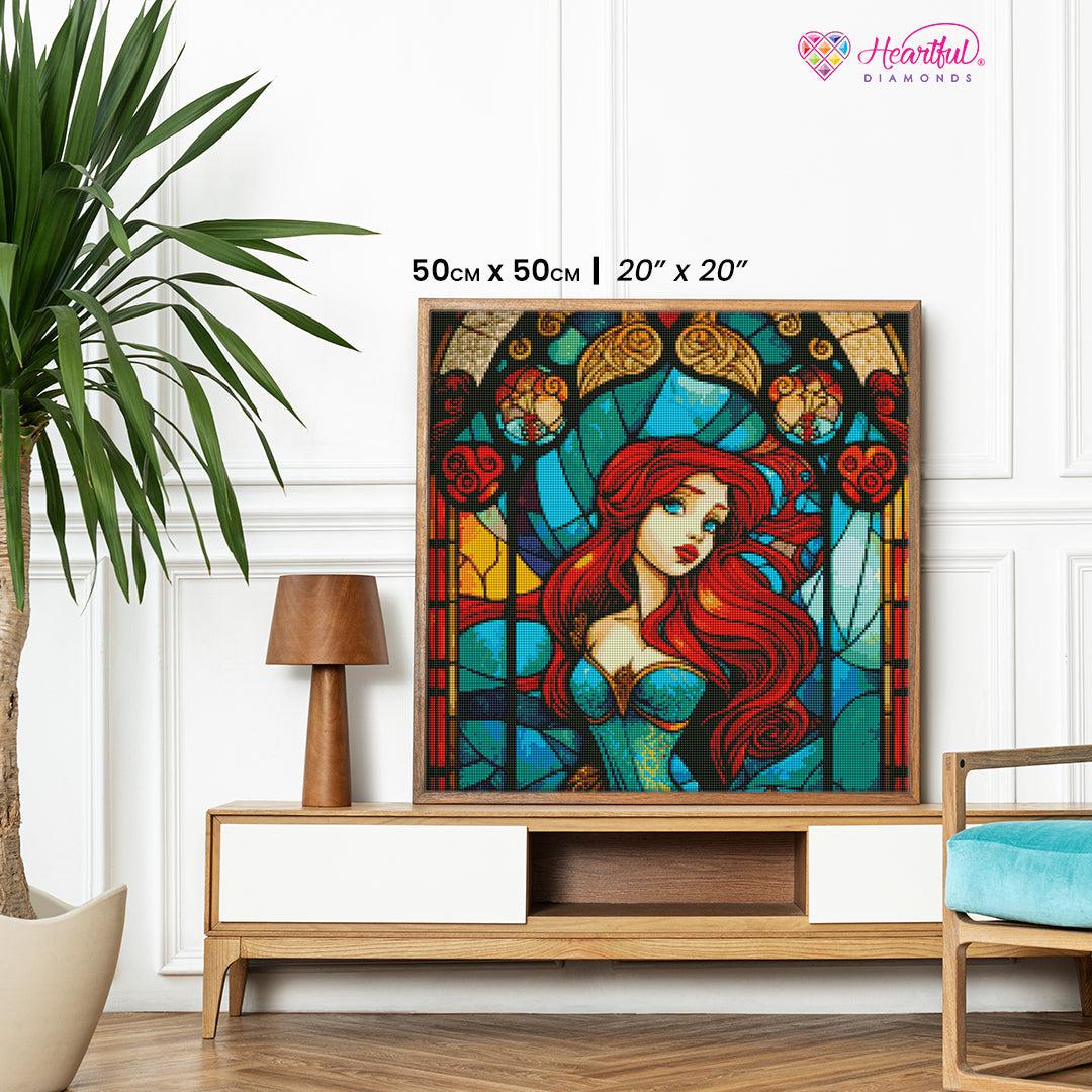 Sleeping Beauty Stained Glass Diamond Painting Kit – Heartful Diamonds