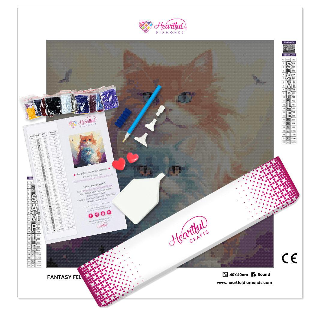 Make Market Duo Cat Diamond Art Kit - 11 x 14 in